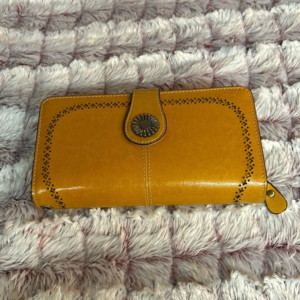 Insifeel mustard color large wallet